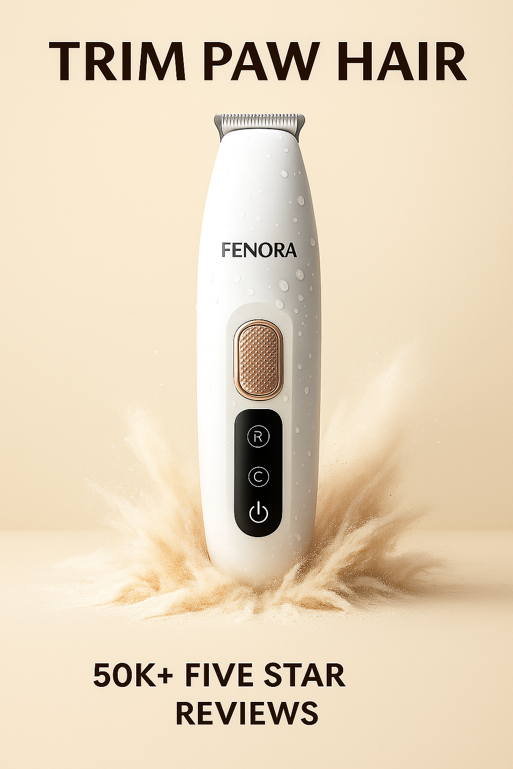 Ultimate Waterproof Dog Paw Trimmer with LED Light - Professional Grooming Clippers with 18mm Wide Blade & LED Display